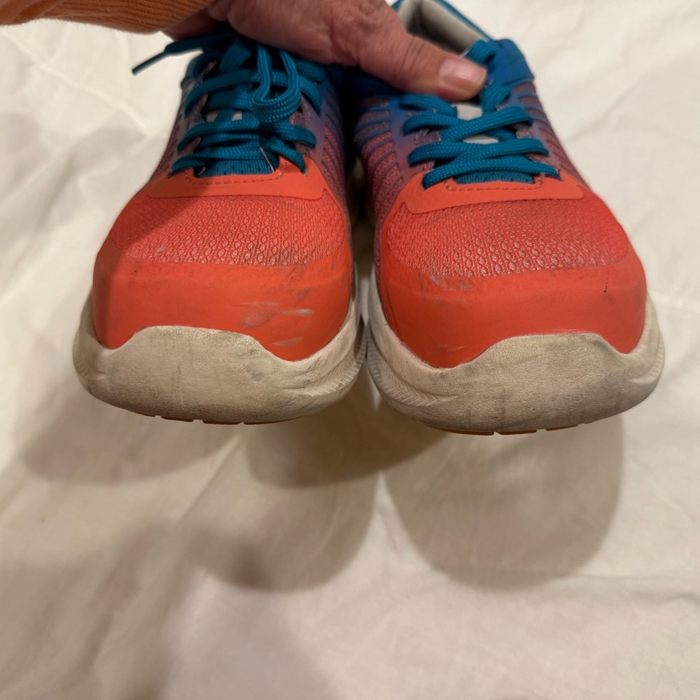 Wolverine Coral and Blue Bolt Durashocks Work Shoes - Picture 8 of 12